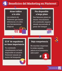 Beneficios Pinterest Infografia