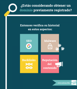 historial del dominio infografia