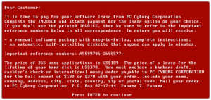 AIDS Info Disk Ransomware