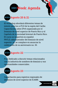 DNS Week Agenda Infografia