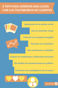 mas leads con los testimonios infografia