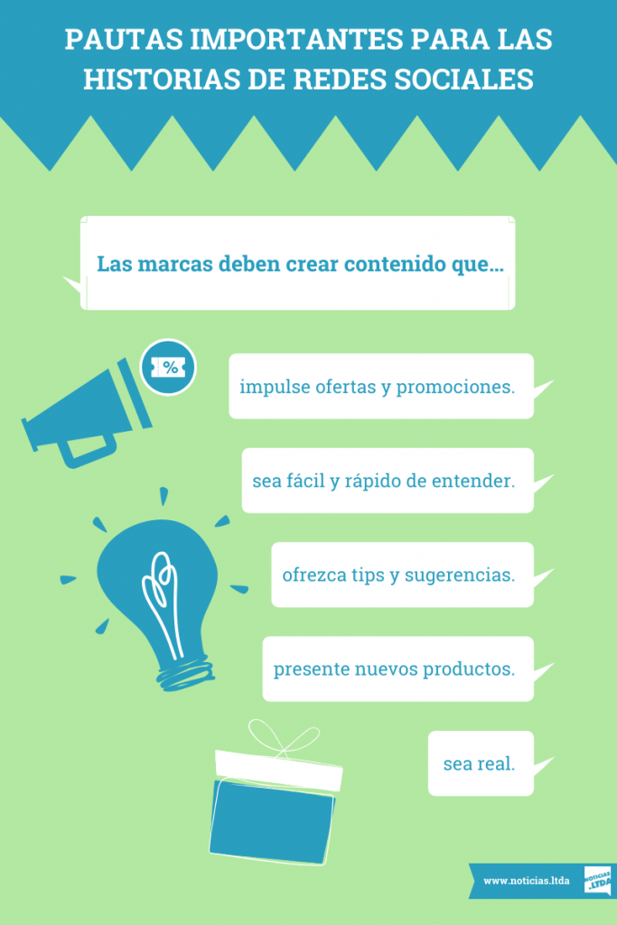 historias de redes sociales infografia