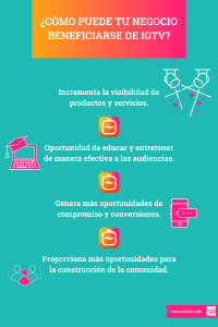 beneficiarse de IGTV infografia